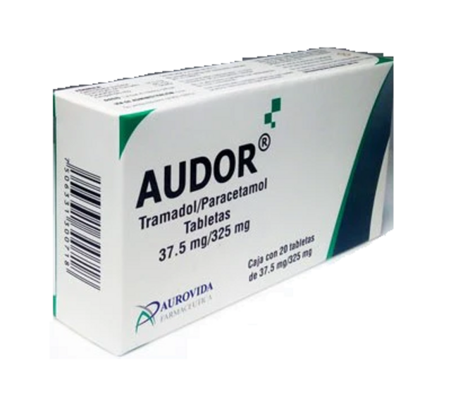 AUDOR c/20 TABS. 37.5/325 MG.