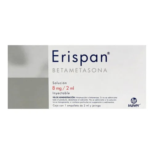 ERISPAN Sol. Iny. c/1 AMPTA. 8 MG/2 ML. y Jeringa.