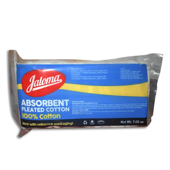 ALGODON ABSORBENTE PLISADO (Jaloma) Bolsa c/200 G.