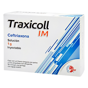 TRAXICOLL I.M. Sol. Iny. c/1 FCO. AMP. 1 G/3.5 ML. y Jeringa.