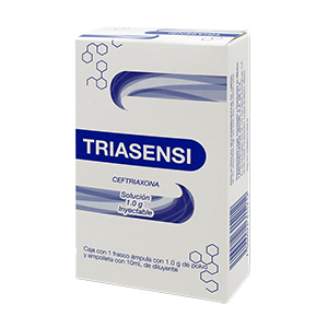 TRIASENSI Sol. Iny. IV. c/1 FCO. AMP. 1 G/10 ML.