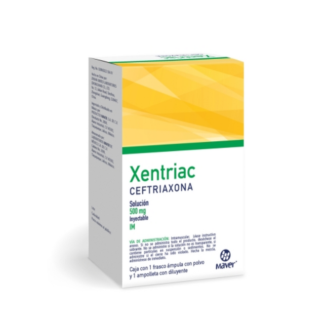 XENTRIAC I.M. Sol. Iny. c/1 FCO. AMP. 500 MG/2 ML.