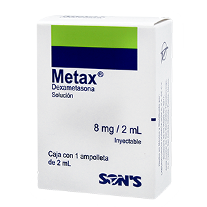 METAX Sol. Iny. c/1 AMPTA. 8 MG/2 ML.