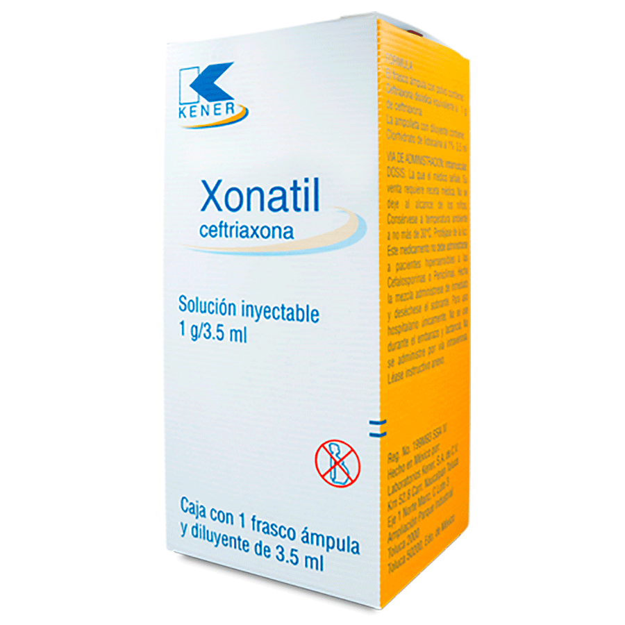 XONATIL I.M. Sol. Iny. c/1 FCO. AMP. 1 G/ 3.5 ML.