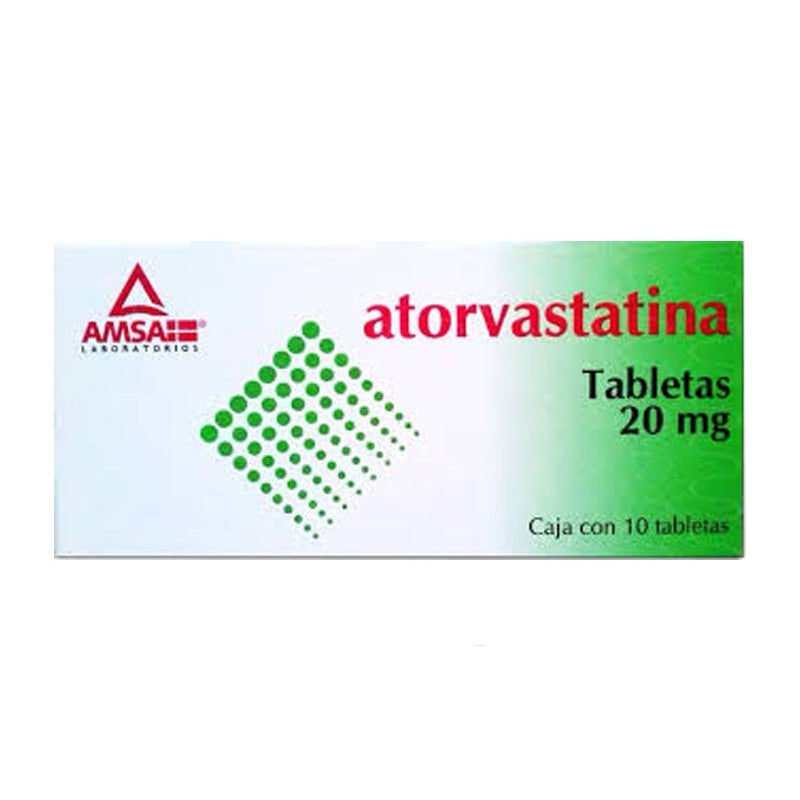 ATORVASTATINA (Amsa) c/10 TABS. 20 MG.