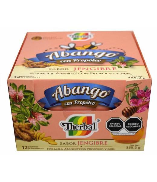 ABANGO CON PROPOLEO Sab. JENGIBRE c/12 x 8 CARAMELOS 3.7 G.