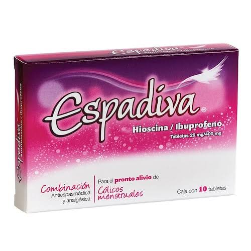 ESPADIVA c/10 TABS. 20/400 MG.