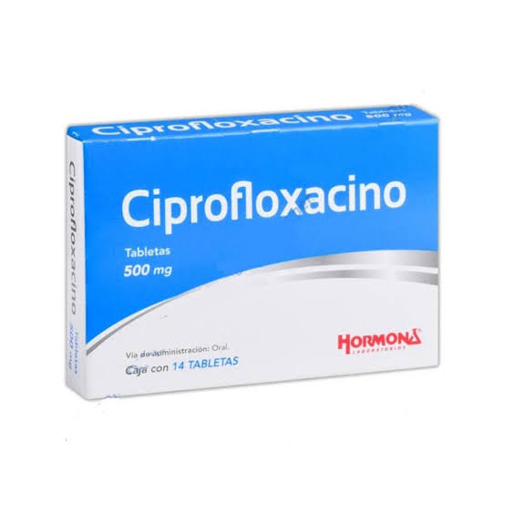 CIPROFLOXACINO (Hormona) c/14 TABS. 500 MG.