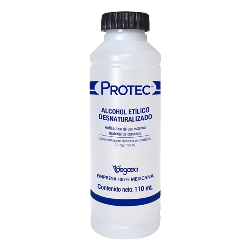 ALCOHOL ETÍLICO Desnaturalizado (Protec) 70% Fco. 110 ML.