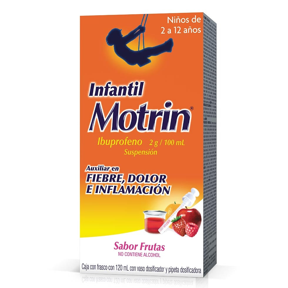 MOTRIN INFANTIL SUSP. Fco. 120 ML. 2 G/100 ML.