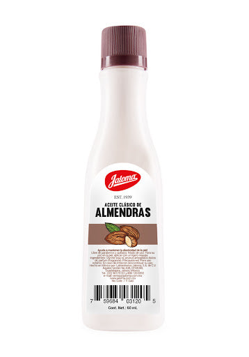 ACEITE SUAVIZANTE CON ALMENDRAS+KARITÉ (Jaloma) Fco. 60 ML.