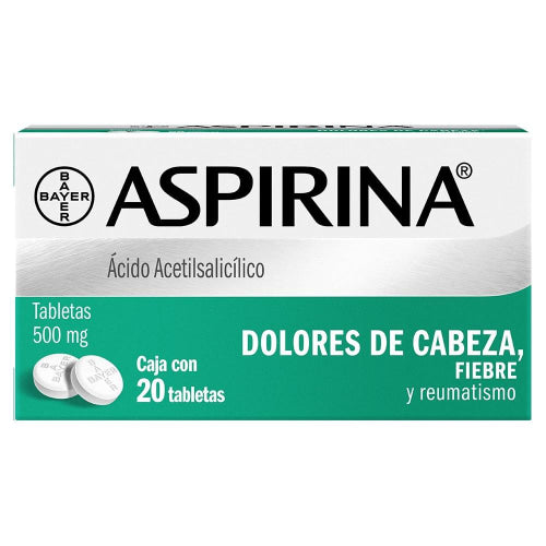 ASPIRINA c/ 20 TABS. 500 MG.