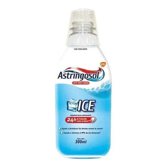 ASTRINGOSOL ICE ENJUAGUE Sabor Menta Fco. c/300 ML.