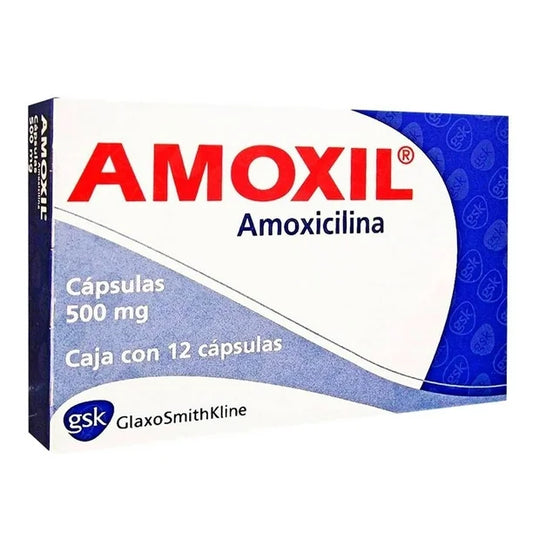 AMOXIL c/12 CAPS. 500 MG.