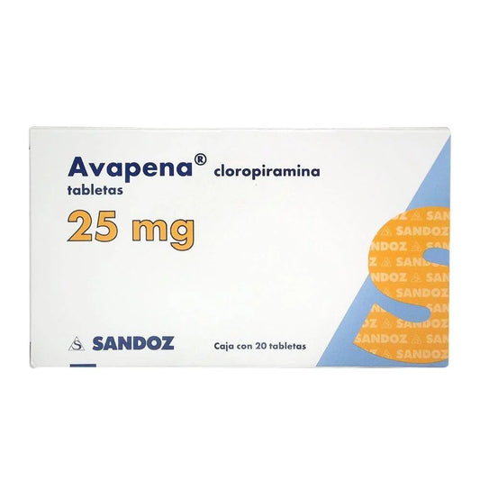 AVAPENA c/20 TABS 25 MG.