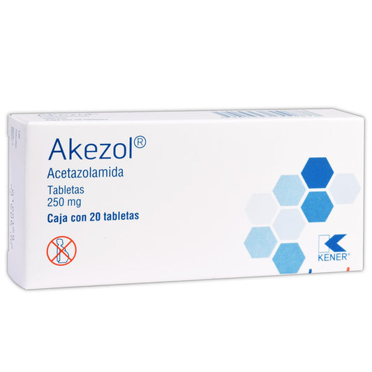 AKEZOL c/20 TABS. 250 MG.