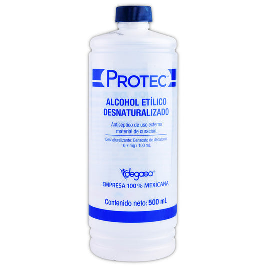 ALCOHOL ETÍLICO Desnaturalizado (Protec) 70% Fco. 500 ML.