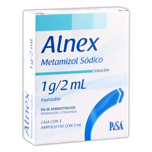 ALNEX Sol. Iny. c/3 AMPTAS. 1 G/2 ML.