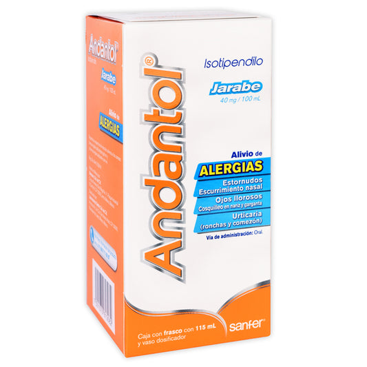 ANDANTOL JARABE Fco. 115 ML. 40 MG/100 ML.