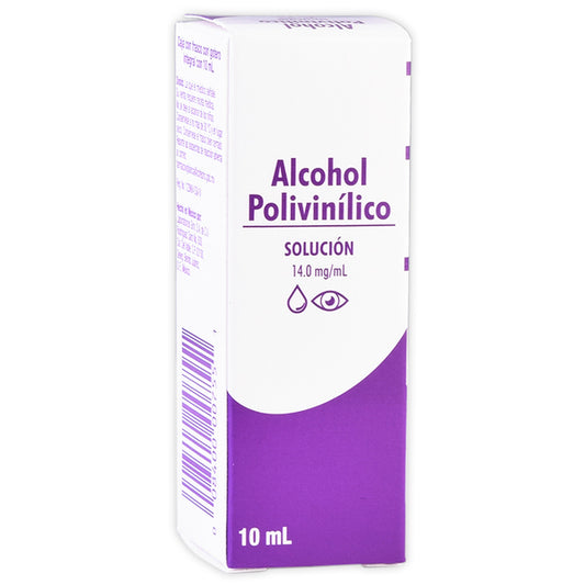 ALCOHOL POLIVINÍLICO (Grin) SOL. OFT. Fco. Gotero 10 ML. 14 MG/1 ML.