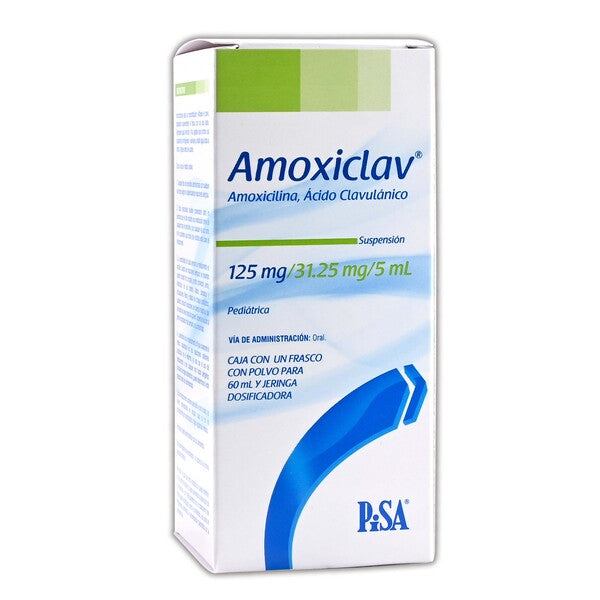 AMOXICLAV SUSP. Pedtca. Fco. 60 ML. 125-31.25 MG/5 ML.
