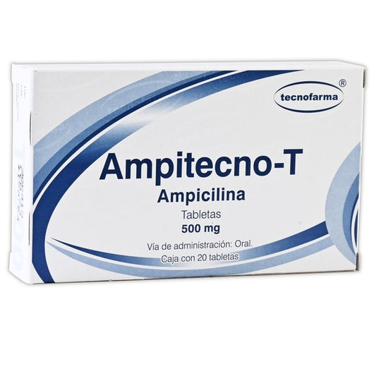 AMPITECNO-T c/20 TABS. 500 MG.