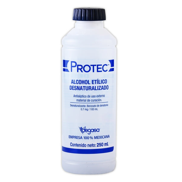 ALCOHOL ETÍLICO Desnaturalizado (Protec) 70% Fco. 250 ML.