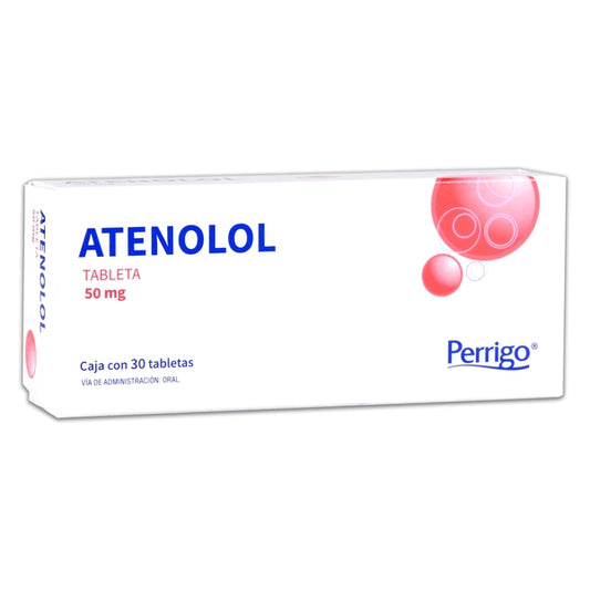 ATENOLOL (Perrigo) c/30 TABS. 50 MG.