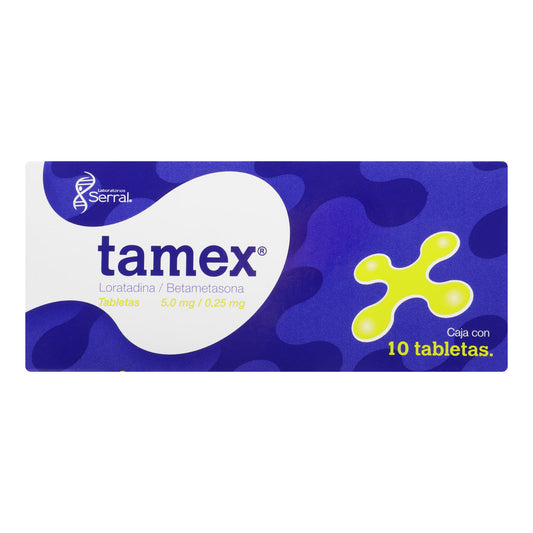 TAMEX c/10 TABS. 5.0/0.25 MG.