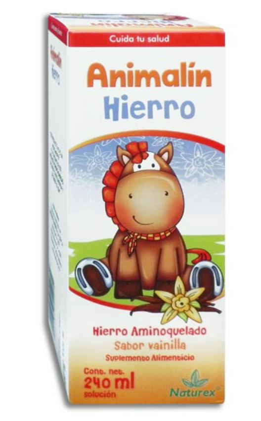 ANIMALIN Hierro SOL. Fco. 240 ML. 10-6.66 MG/5 ML.