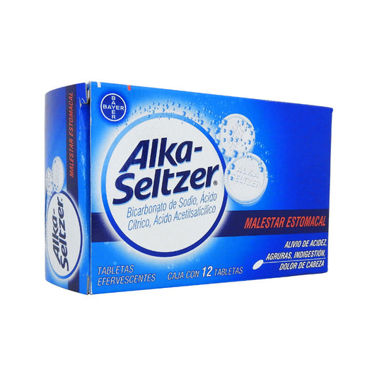 ALKA-SELTZER c/12 TABS. EFERVS. 1.976/1.0/0.324 G.