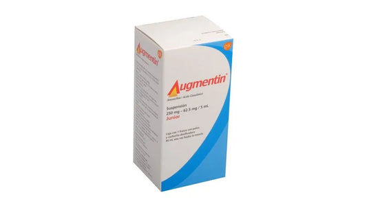 AUGMENTIN SUSP. Junior Fco. 80 ML. 250-62.5 MG/5 ML.
