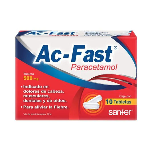 AC-FAST c/10 TABS. 500 MG.