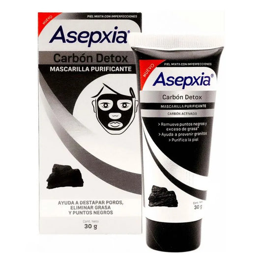 ASEPXIA Carbón Detox MASC. PEEL OFF PURFNTE. Tubo c/30 G.