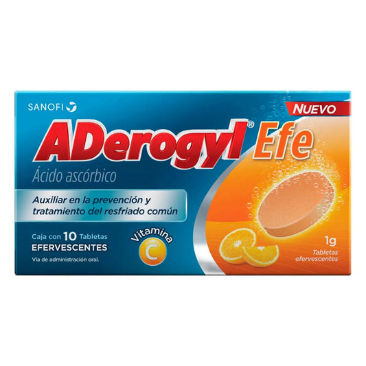 ADEROGYL Efe c/10 TABS. EFERVS. Sabor Naranja 1 G.