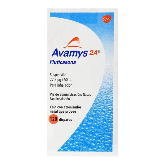 AVAMYS 2A SUSP. NASAL p/Inhalación c/120 Disparos 27.5 MCG.