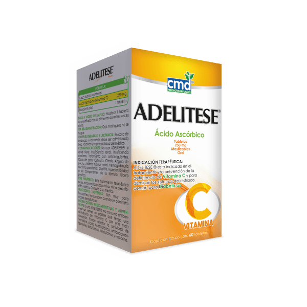 ADELITESE c/60 TABS. Masticables 250 MG.