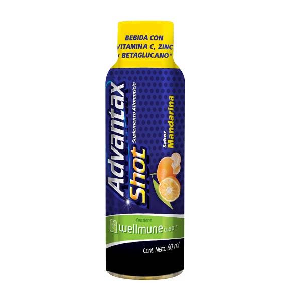 ADVANTAX SHOT Sab. Mandarina Fco. 60 ML. 200-60-15 MG/60 ML.