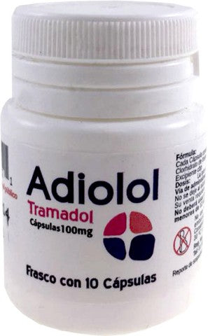 ADIOLOL Fco. c/10 CAPS. 100 MG.