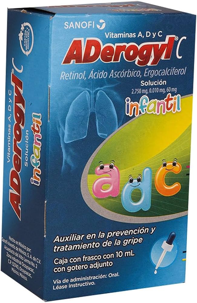 ADEROGYL-C SOL. Infantil Fco. Gotero 10 ML. 2.750-0.010-60 MG/1 ML.