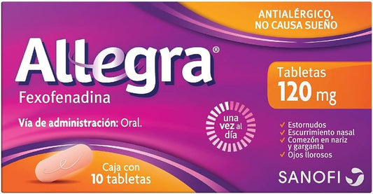 ALLEGRA c/10 TABS. 120 MG.