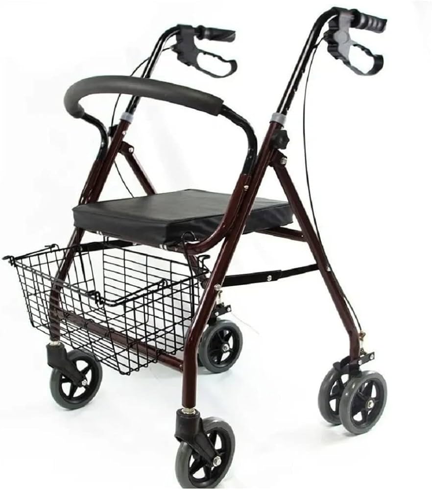 ANDADERA ROLLATOR TITANIUM c/ASIENTO y CANASTILLA.