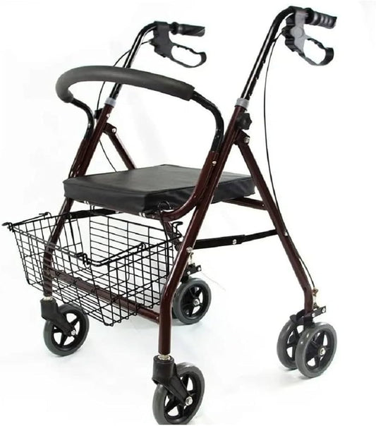ANDADERA ROLLATOR TITANIUM c/ASIENTO y CANASTILLA.