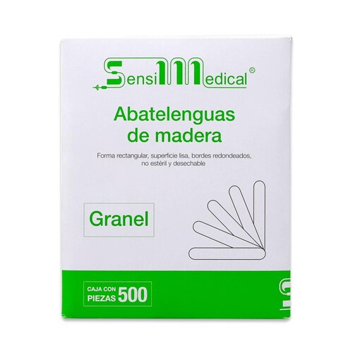 ABATELENGUAS de MADERA (SensiMedical) Cja. c/500 Pzs.