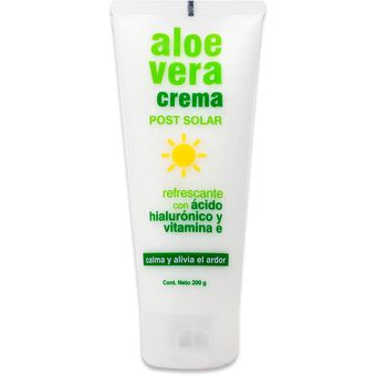 ALOE VERA CREMA POST SOLAR Tubo c/200 G.