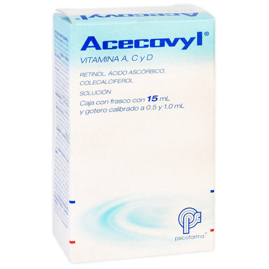 ACECOVYL SOL. Fco. y Gotero 15 ML. 9000ui-125mg-1800ui/1 ML.