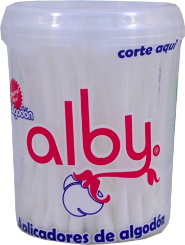 APLICADORES DE ALGODÓN (Alby) Tarro c/100 Pzs.