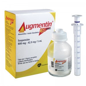 AUGMENTIN ES 600 SUSP. Fco. 50 ML. 600-42.90 MG/5 ML.