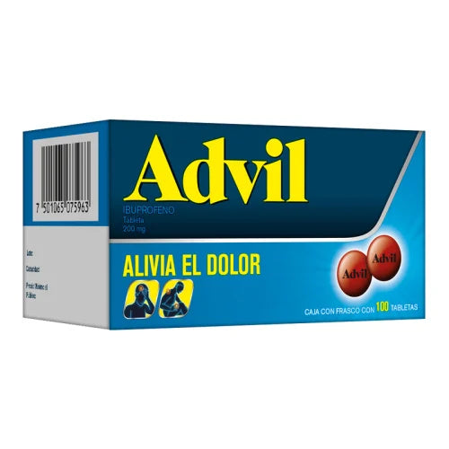 ADVIL c/100 TABS. 200 MG.