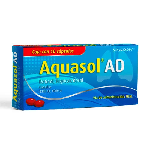 AQUASOL AD c/10 CAPS. 3300/1000 UI.